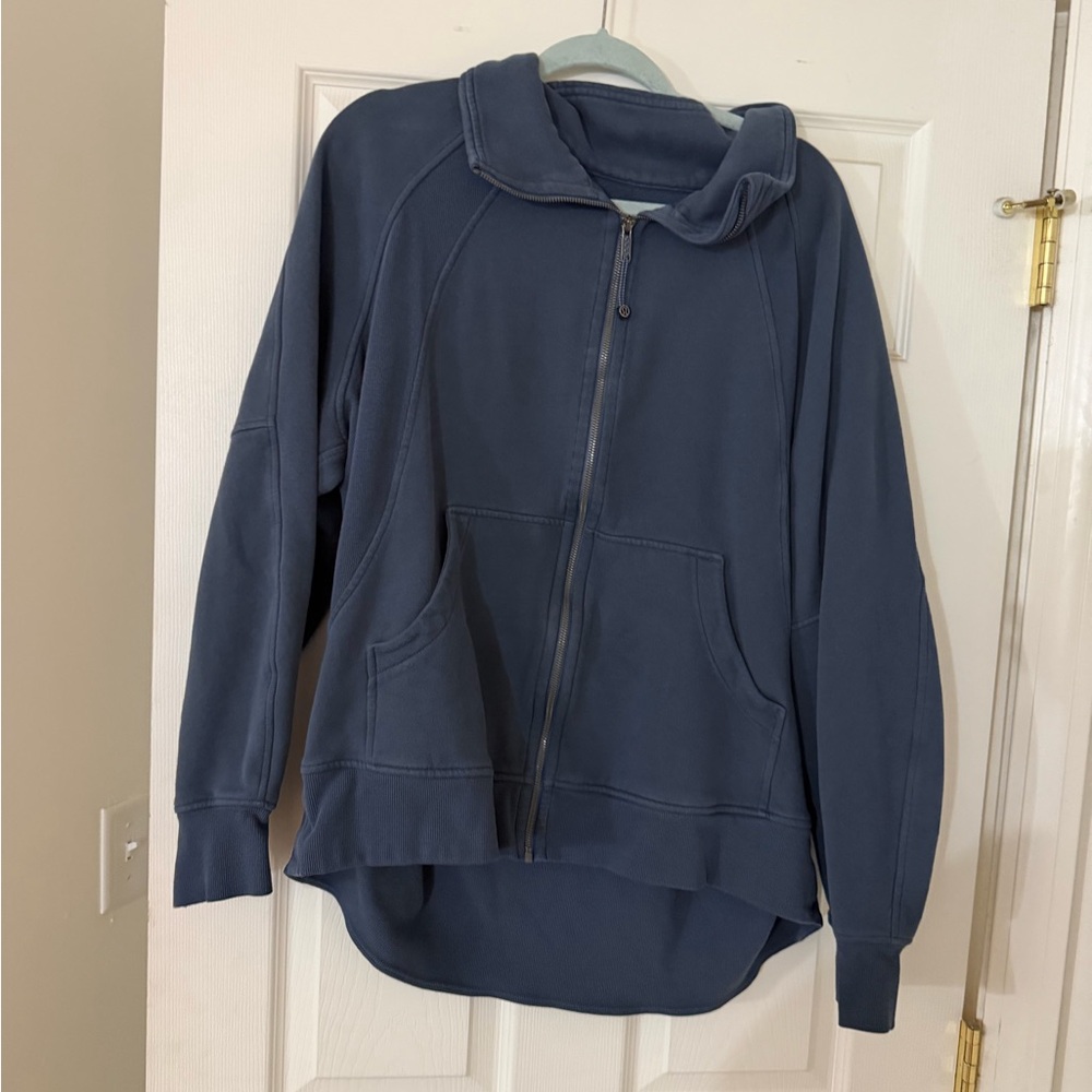 Oversized Funnel-Neck Full Zip Long